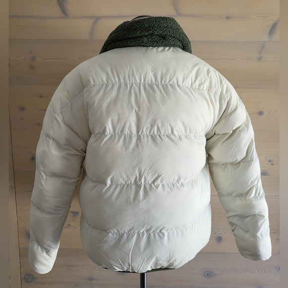 NWT FourLaps Polar Quilted Sherpa Jacket Reversible Unisex Medium Thyme/White - Picture 7 of 15